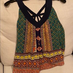 Anthropologie multi color top Maeve brand